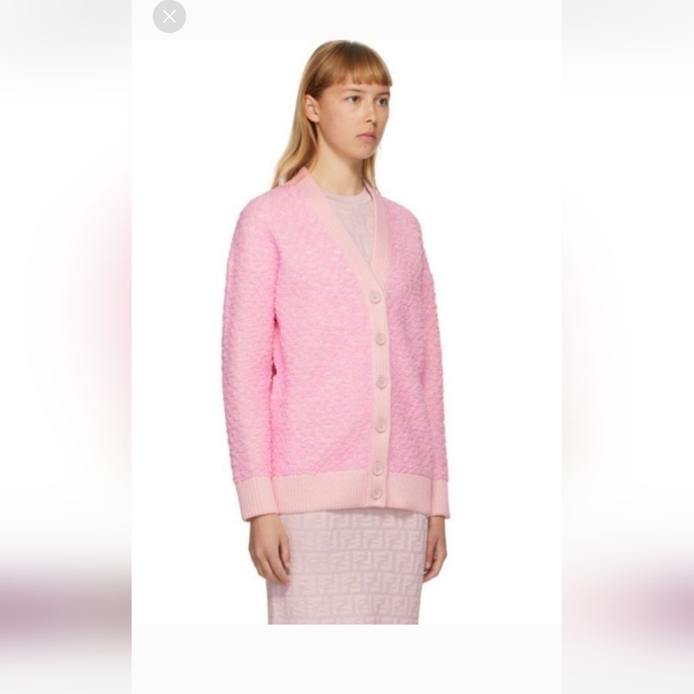 Fendi pink cardigan